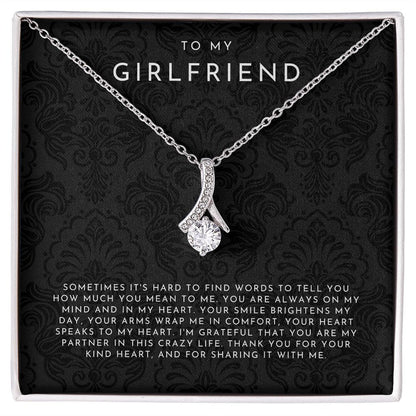 To My Girlfriend Necklace, Girlfriend Gift