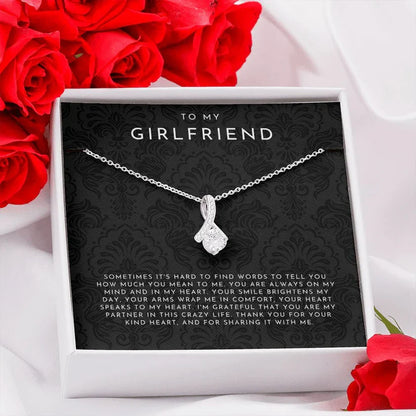 To My Girlfriend Necklace, Girlfriend Gift