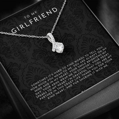 To My Girlfriend Necklace, Girlfriend Gift