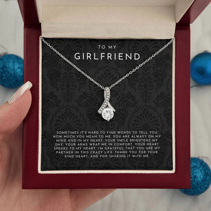 To My Girlfriend Necklace, Girlfriend Gift